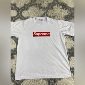 Supreme Box Logo T-Shirt white Mens Large